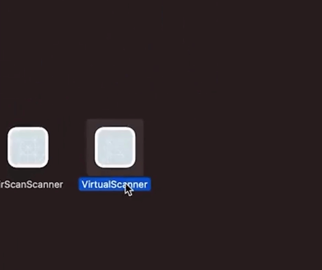 O virtualscaner.app está na biblioteca do sistema Mac Os