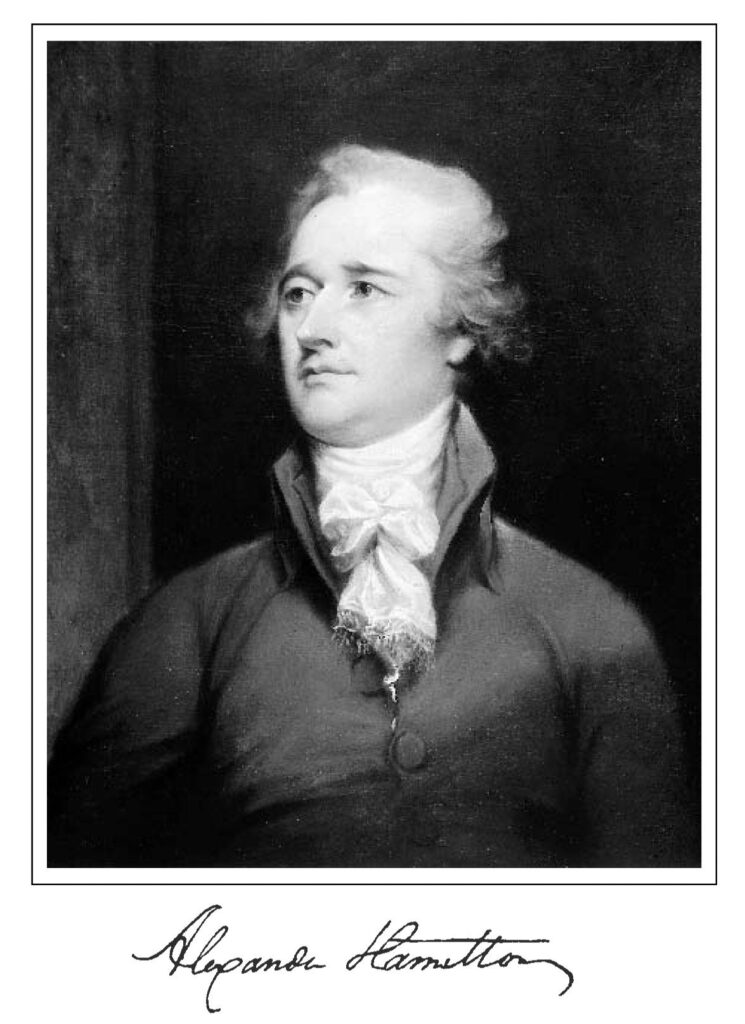 Alexander Hamilton (1755-1804), de John Trumbull (1756-1842). Óleo sobre tela, 1832. Yale University Art Gallery, Coleção Trumbull (1832.11)